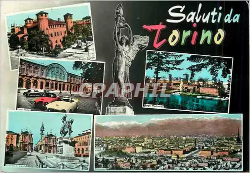 Cartes postales moderne Saluti da Torino Automobile