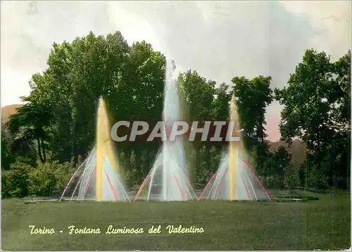 Cartes postales moderne Torino Fontana Luminosa del Valentino