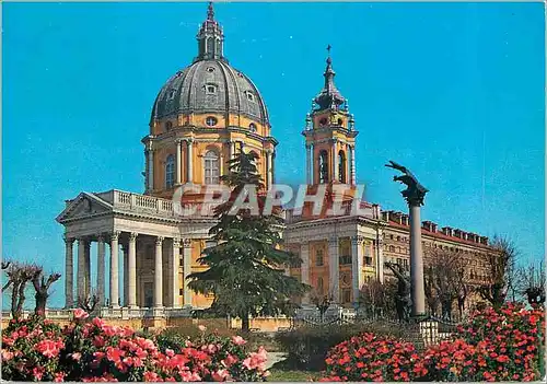 Cartes postales moderne Torino Basilique de Superga m 670 (Juvarra 1731)