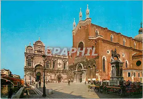 Moderne Karte Venezia Hopital Civil Eglise St Jean et Paul et Monument a Colleani