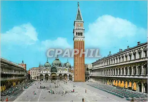 Cartes postales moderne Venezia La Place St Marc