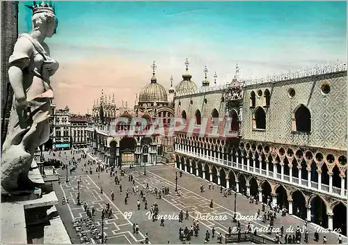 Cartes postales moderne Venezia Palais Ducal et Basilique de St Marc