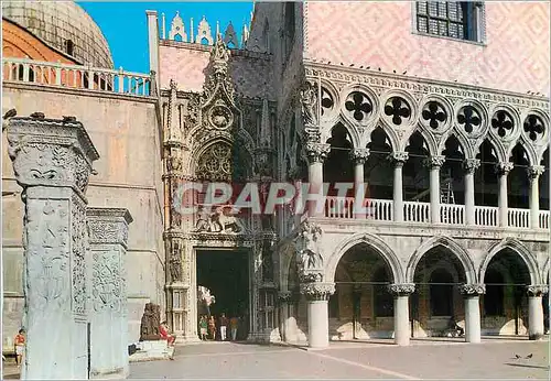 Moderne Karte Venezia Palais Ducal Porte du Papier