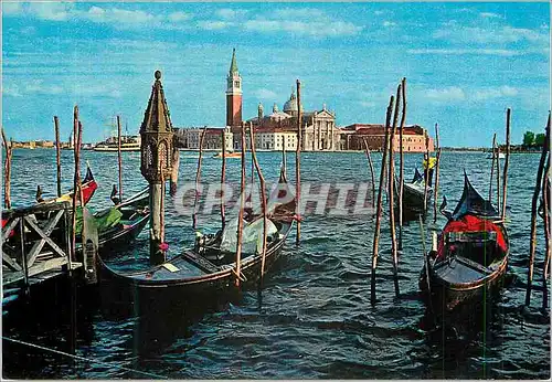 Cartes postales moderne Venezia Ile Saint Georges Bateau