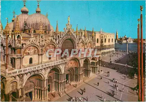 Cartes postales moderne Venezia Eglise et piazzetta St Marc