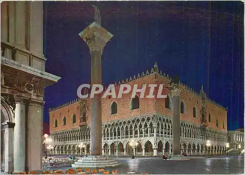 Moderne Karte Venezia Palais Ducal Nocturne
