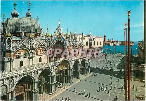 Cartes postales moderne Venezia Basilique de St Marc Palais Ducal Ile St Giorgio