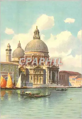 Cartes postales moderne Venezia L'Eglise de S Maria della Salute (N D du Salut) Bateaux