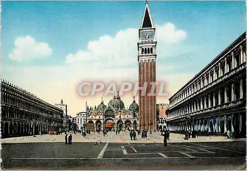 Cartes postales moderne Venezia Place S Marc et Campanile
