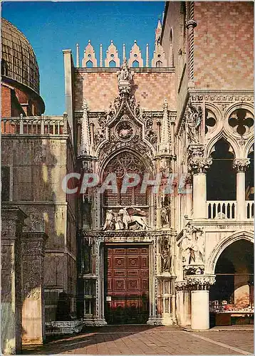 Cartes postales moderne Venise Palais Ducal Le Portail Della Carta