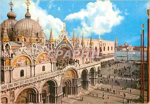 Cartes postales moderne Venezia Basilique de St Marc Palais Ducal Ile S Giorgio