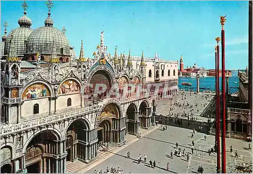 Cartes postales moderne Venezia Basilique St Marc Palais Ducal Ile St Giorgio
