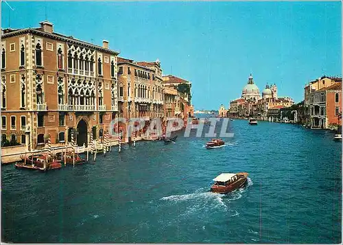 Cartes postales moderne Venezia Grand Canal Bateaux