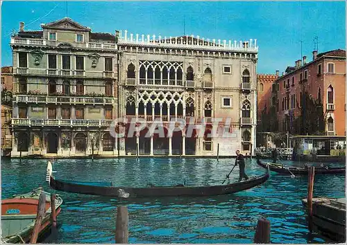 Cartes postales moderne Venezia Maison d'Or Bateau