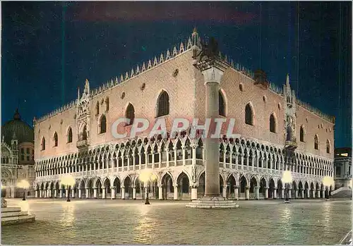 Moderne Karte Venise de nuit Palais Ducal