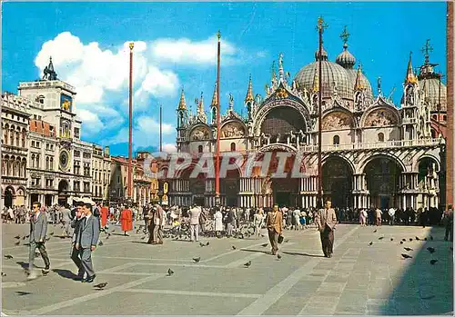 Cartes postales moderne Venezia Basilica di S Marco e Torre dell'Orologio