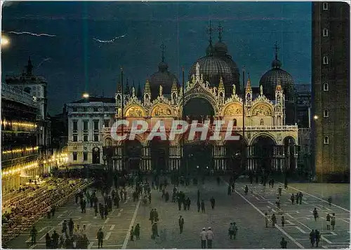 Cartes postales moderne Venezia Notturno Piazza S Marco