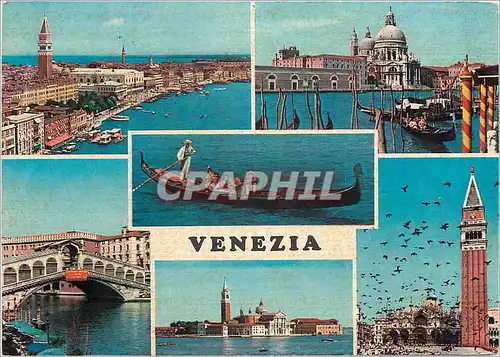 Cartes postales moderne Venezia Bateaux