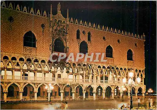 Cartes postales moderne Venezia Palais des Doges Nocturne