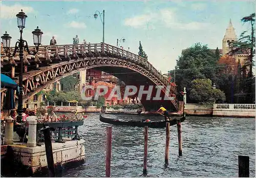 Moderne Karte Venezia Pont de l'Accademie Bateau