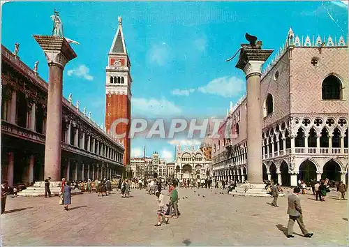 Moderne Karte Venezia La Piazzetta de St Marc