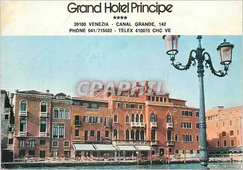 Moderne Karte Venezia Canal Grande Grand Hotel Principe