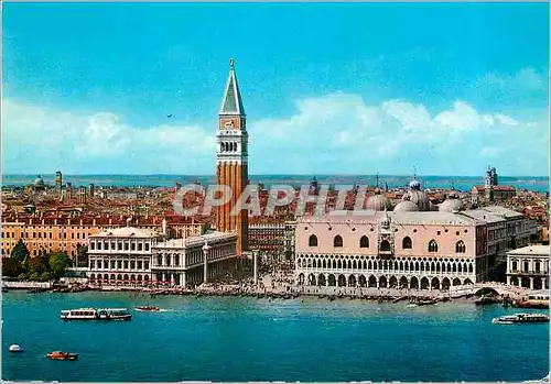 Cartes postales moderne Venezia Vue Generale Bassin St Marc