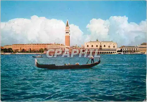 Moderne Karte Venise Panorama Bateau