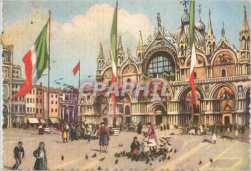Cartes postales moderne Venezia Place et Eglise de St Marc