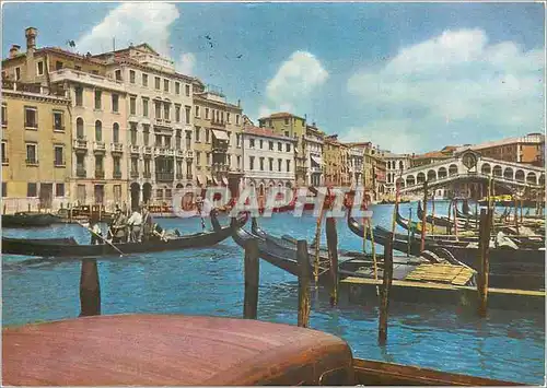 Cartes postales moderne Venezia Canal Grande Bateaux
