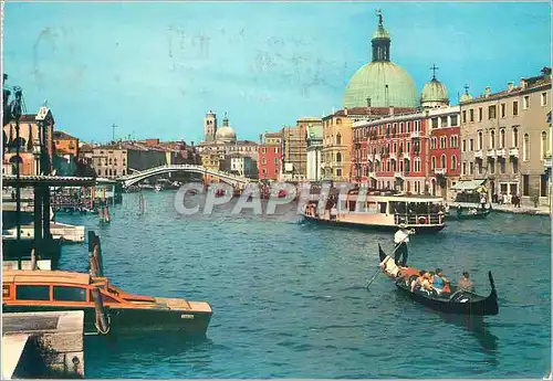 Moderne Karte Venezia Le Grand Canal Pont des Dechausses Hotel Germanis Bateaux