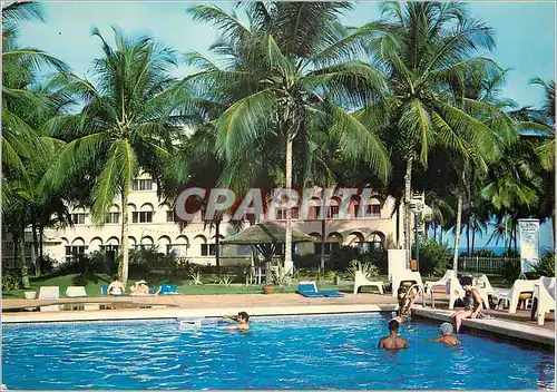 Moderne Karte Abidjan Republique de la Cote d'Ivoire Hotel Akwaba La Piscine