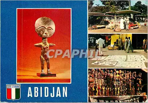 Cartes postales moderne Abidjan Republique de la Cote d'Ivoire Artisanat sur le Plateau