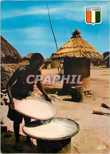 Cartes postales moderne Republique de la Cote d'Ivoire La vie au Village