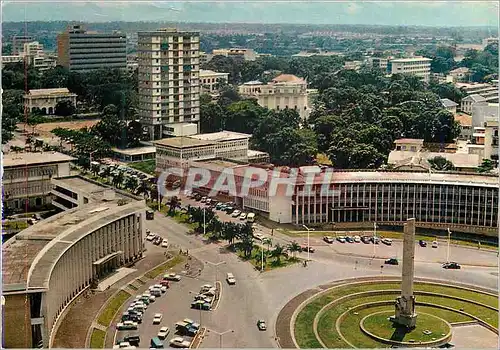 Moderne Karte Republique de la Cote d'Ivoire Abidjan Vue aerienne