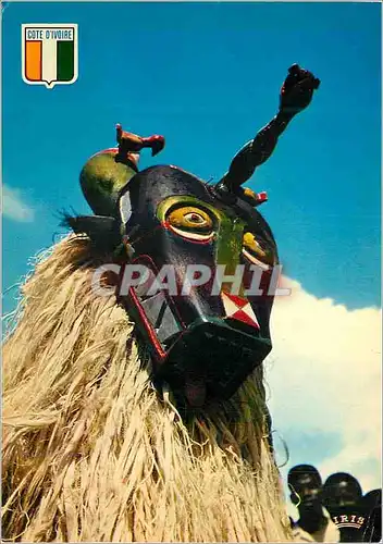 Cartes postales moderne Republique de la Cote d'Ivoire Danseur Masque