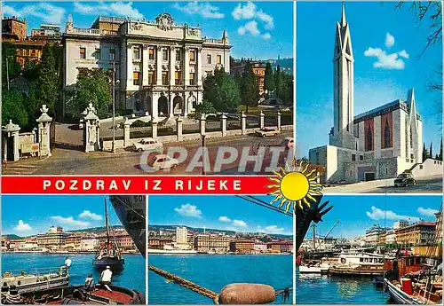 Cartes postales moderne Pozdrav iz Rijeke