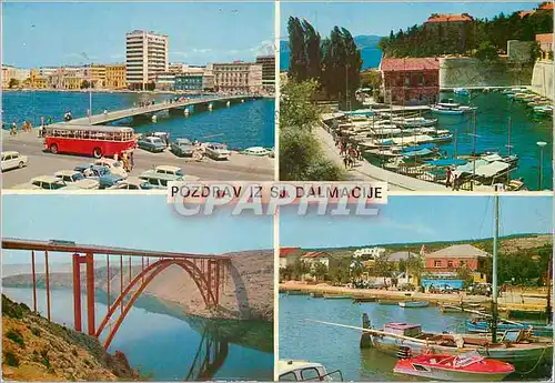 Cartes postales moderne Pozdrav iz Dalmacije Zadar Maslenicki most Posedarje