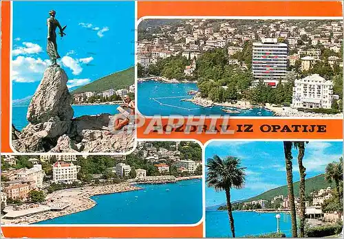 Cartes postales moderne Pozdrav iz Opatija