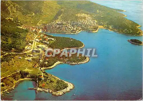 Moderne Karte Hvar Vue Aerienne