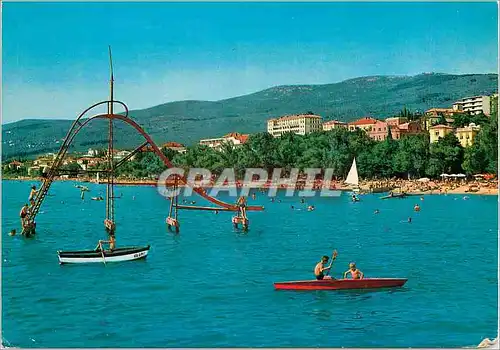 Cartes postales moderne Crikvenica Plage Etablissement de Bains