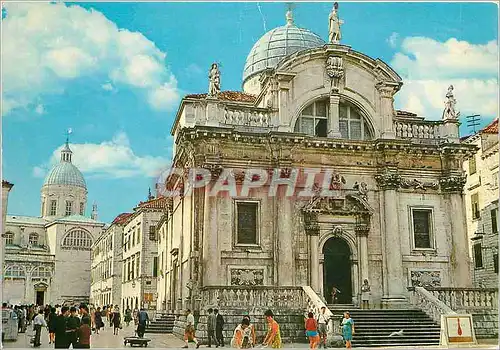 Moderne Karte Dubrovnik Eglise Baroque de St Blaise (XVIIIe s)