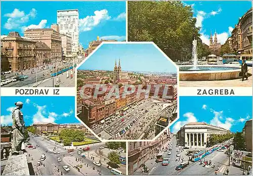Cartes postales moderne Pozdrav iz Zagreba