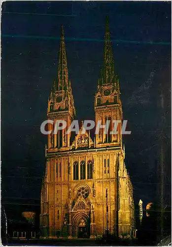 Moderne Karte Zagreb Cathedrale St Etienne