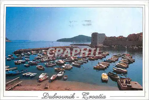 Cartes postales moderne Dubrovnik Croatia le Nieux Port Municipal Bateaux