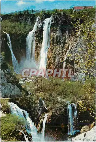 Moderne Karte Plitvicka Jezera Cascade Plitvice