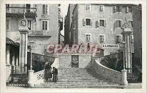 Moderne Karte Korcula Femmes Folklore