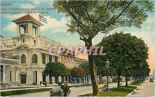 Cartes postales Habana Prado y Residencia del Gral J M Gomez