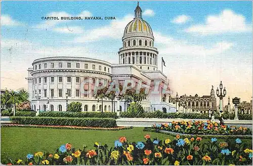 Moderne Karte Havana Cuba Capitol Building