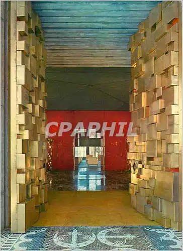 Moderne Karte Cotonou Palais de la Presidence de la Republique du Dahomey Porte et Hall d'Entree